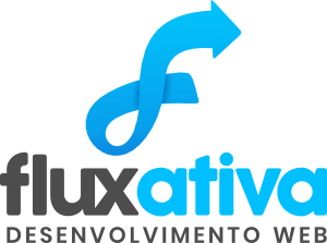 logotipo fluxativa colorido vertical